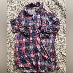 David Cline shirt 3/4 sleeve size M